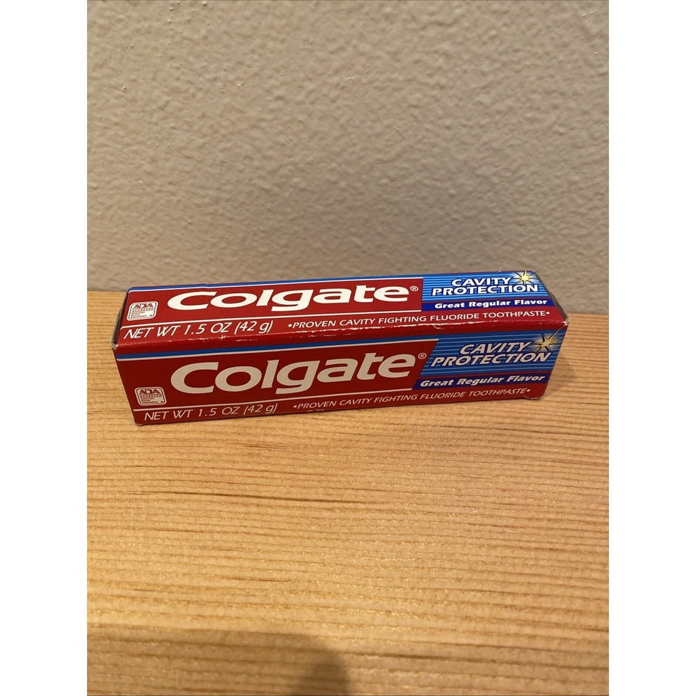 Vintage 1990s NEW Colgate Toothpaste Boxed TV Movie Prop 1.5 Oz